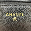 シャネル CHANEL マトラッセチェーンウォレット AP0250 ブラック ゴールド金具 キャビアスキン レディース ショルダーバッグ