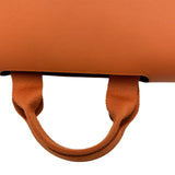 エルメス HERMES ヴァルパライソMM □J刻印 オレンジ シルバー金具 トワル レディース ハンドバッグ