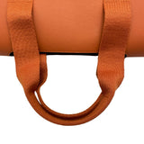 エルメス HERMES ヴァルパライソMM □J刻印 オレンジ シルバー金具 トワル レディース ハンドバッグ