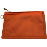 エルメス HERMES ヴァルパライソMM □J刻印 オレンジ シルバー金具 トワル レディース ハンドバッグ