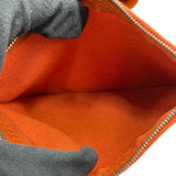 エルメス HERMES ヴァルパライソMM □J刻印 オレンジ シルバー金具 トワル レディース ハンドバッグ