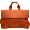 エルメス HERMES ヴァルパライソMM □J刻印 オレンジ シルバー金具 トワル レディース ハンドバッグ