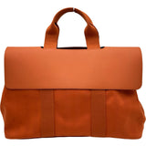 エルメス HERMES ヴァルパライソMM □J刻印 オレンジ シルバー金具 トワル レディース ハンドバッグ