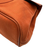 エルメス HERMES ヴァルパライソMM □J刻印 オレンジ シルバー金具 トワル レディース ハンドバッグ