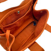 エルメス HERMES ヴァルパライソPM オレンジ シルバー金具 トワル レディース ハンドバッグ