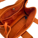 エルメス HERMES ヴァルパライソPM オレンジ シルバー金具 トワル レディース ハンドバッグ