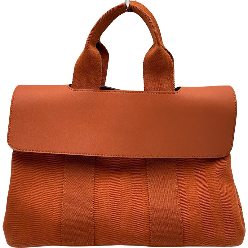 エルメス HERMES ヴァルパライソPM オレンジ シルバー金具 トワル