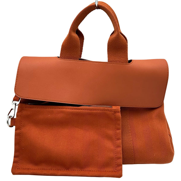 エルメス HERMES ヴァルパライソPM オレンジ シルバー金具 トワル