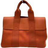 エルメス HERMES ヴァルパライソPM オレンジ シルバー金具 トワル レディース ハンドバッグ