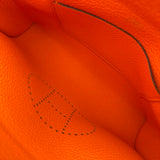 エルメス HERMES ヴィドポッシュ B刻印 オレンジ シルバー金具 トゴ レディース ボディバッグ
