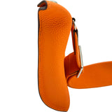 エルメス HERMES ヴィドポッシュ B刻印 オレンジ シルバー金具 トゴ レディース ボディバッグ