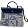 エルメス HERMES エールバッグジップPM Z刻印 ブルー シルバー金具 トワル レディース ショルダーバッグ