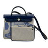 エルメス HERMES エールバッグジップPM Z刻印 ブルー シルバー金具 トワル レディース ショルダーバッグ