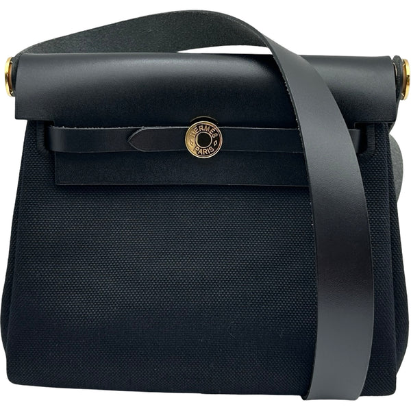 エルメス HERMES エールバッグジップミニ K刻印 ブラック ゴールド金具