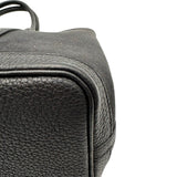 エルメス HERMES ガーデンパーティTPM X刻印 ブラック シルバー金具 トワル レディース トートバッグ