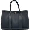エルメス HERMES ガーデンパーティTPM X刻印 ブラック シルバー金具 トワル レディース トートバッグ