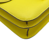 エルメス HERMES コンスタンス3 24 D刻印 ライム ピンクゴールド金具 エバーカラー レディース ショルダーバッグ