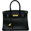 エルメス HERMES バーキン30 T刻印 ブラック シルバー金具 エプソン レディース ハンドバッグ