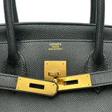 エルメス HERMES バーキン30 T刻印 ブラック シルバー金具 エプソン レディース ハンドバッグ