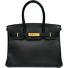エルメス HERMES バーキン30 T刻印 ブラック シルバー金具 エプソン レディース ハンドバッグ