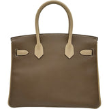 エルメス HERMES バーキン30 パーソナルオーダー C刻印 エトゥープ/トレンチ ゴールド金具 エプソン レディース ハンドバッグ