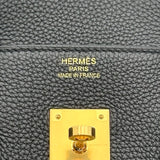 エルメス HERMES バーキン35 Y刻印 ブラック ゴールド金具 トゴ ユニセックス ハンドバッグ