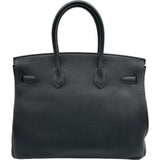エルメス HERMES バーキン35 Y刻印 ブラック ゴールド金具 トゴ ユニセックス ハンドバッグ