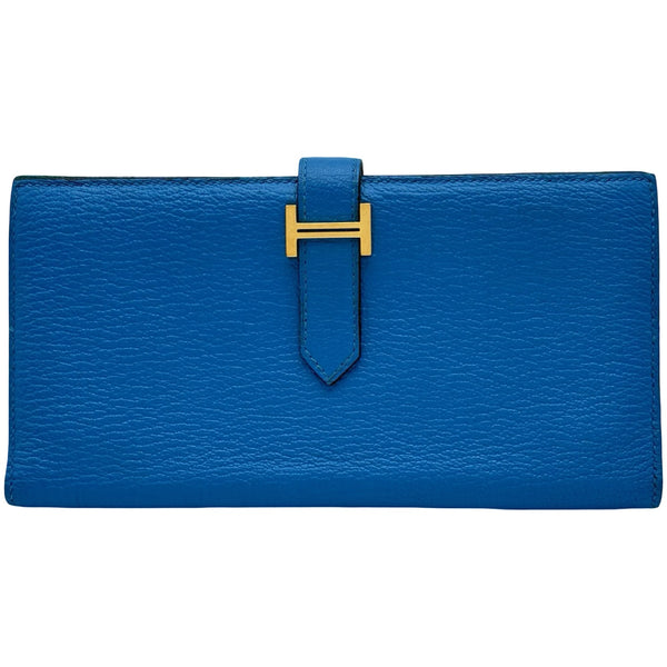 エルメス HERMES ベアンスフレ Z刻印 ブルーフリーダ ゴールド金具