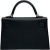 エルメス HERMES ミニケリー2 G刻印 ブラック シルバー金具 エプソン レディース ショルダーバッグ