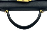 エルメス HERMES ミニケリー2 G刻印 ブラック ゴールド金具 エプソン レディース ショルダーバッグ