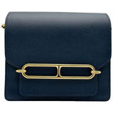 エルメス HERMES ロウリス ミニ D刻印 ブルーニュイ ゴールド金具 エバーカラー レディース ショルダーバッグ
