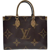 ルイ・ヴィトン LOUIS VUITTON オンザゴーMM M45321 ブラウン ジャイアント/モノグラムキャンバス/リバース レディース ハンドバッグ