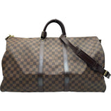 ルイ・ヴィトン LOUIS VUITTON キーポル・バンドリエール55 N41414 ブラウン ダミエ ユニセックス ボストンバッグ