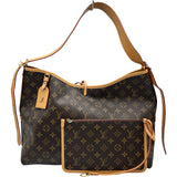 ルイ・ヴィトン LOUIS VUITTON キャリオールMM M46197 ブラウン モノグラムキャンバス レディース ショルダーバッグ