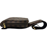 ルイ・ヴィトン LOUIS VUITTON ジェロニモス N51994 ブラウン ダミエ メンズ ボディバッグ