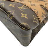 ルイ・ヴィトン LOUIS VUITTON ショッパートートMM NIGO M15274 ブラウン モノグラム・ランドスケープ メンズ ショルダーバッグ