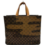 ルイ・ヴィトン LOUIS VUITTON ショッパートートMM NIGO M15274 ブラウン モノグラム・ランドスケープ メンズ ショルダーバッグ