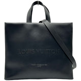 ルイ・ヴィトン LOUIS VUITTON ショッパー・トート MM N28309 ノワール レザー メンズ ショルダーバッグ