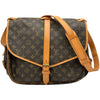 ルイ・ヴィトン LOUIS VUITTON ソミュール35 M42254 ブラウン モノグラムキャンバス レディース ショルダーバッグ