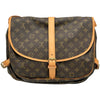 ルイ・ヴィトン LOUIS VUITTON ソミュール35 M42254 ブラウン モノグラムキャンバス レディース ショルダーバッグ