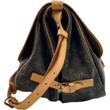 ルイ・ヴィトン LOUIS VUITTON ソミュール35 M40662 ブラウン モノグラムキャンバス レディース ショルダーバッグ