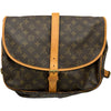 ルイ・ヴィトン LOUIS VUITTON ソミュール35 M42254 ブラウン モノグラムキャンバス レディース ショルダーバッグ