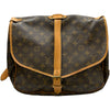 ルイ・ヴィトン LOUIS VUITTON ソミュール35 M42254 ブラウン モノグラムキャンバス レディース ショルダーバッグ