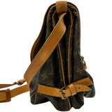 ルイ・ヴィトン LOUIS VUITTON ソミュール35 M42254 ブラウン モノグラムキャンバス レディース ショルダーバッグ