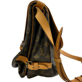 ルイ・ヴィトン LOUIS VUITTON ソミュール35 M42254 ブラウン モノグラムキャンバス レディース ショルダーバッグ