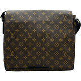 ルイ・ヴィトン LOUIS VUITTON ディストリクトPM M40934 ブラウン モノグラム・マカサー メンズ ショルダーバッグ