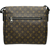 ルイ・ヴィトン LOUIS VUITTON ディストリクトPM M40934 ブラウン モノグラム・マカサー メンズ ショルダーバッグ