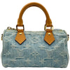 ルイ・ヴィトン LOUIS VUITTON ナノ・スピーディ M11212 ブルー デニム レディース ショルダーバッグ