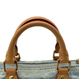ルイ・ヴィトン LOUIS VUITTON ナノ・スピーディ M11212 ブルー デニム レディース ショルダーバッグ