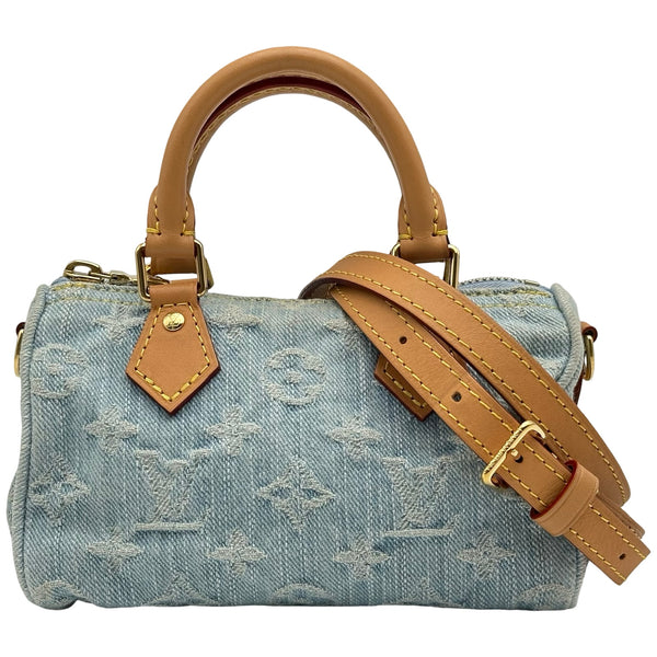 【最終値下げ】ルイヴィトン LV ボブ レイニー デイ ルイ・ヴィトン LOUIS VUITTON ナノ・スピーディ M11212 ブルー デニム